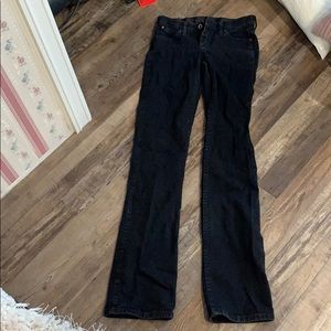 Black Q baby boot cut show jeans